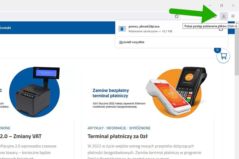 Pobieranie plików w przeglądarkach Mozilla Firefox / Opera